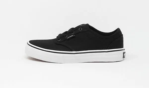 Vans Atwood Canvas Black White Little Kids Children Boys Shoes Sneakers - Picture 1 of 6