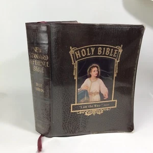 Vintage Referenz Heilige Bibel KJV 1950er roter Buchstabe altes & neues Testament indiziert wie besehen - Bild 1 von 20