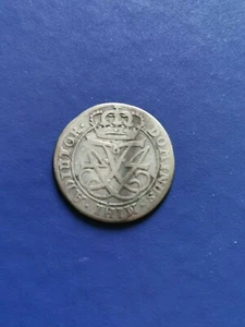 1721 CW DENMARK 12 Skilling Silver Coin Frederik IV - Picture 1 of 4