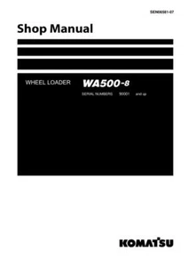 Komatsu WA500-8 Radlader Werkstatt Service Handbuch Werkstattbuch - Bild 1 von 24
