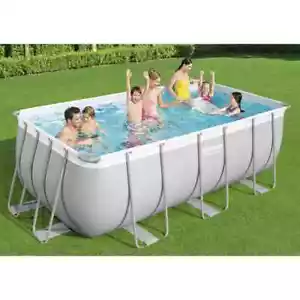 Power Steel Swimmingpool-Set Rechteckig 412x201x122 cm - Bild 1 von 10