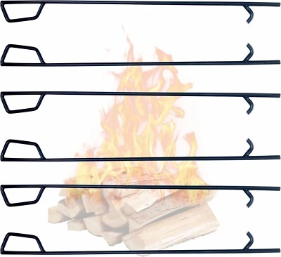 Firepit Poker - Póker de 36 pulgadas de largo - Chimenea de póker recubierta de polvo negro - 6 piezas Foto 1 de 4