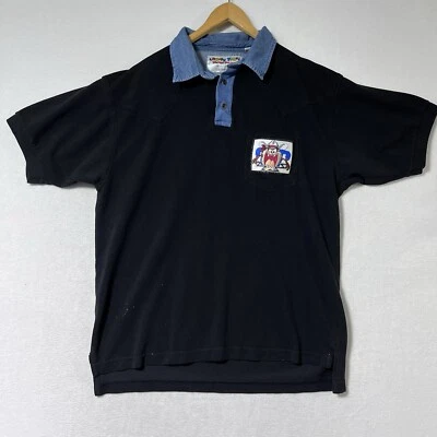 Polo De Colección Looney Tunes Colección Western Por Karman 1993 Talla L Taz Foto 1 de 4