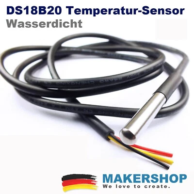 DS18B20 Wasserdicht Digital Temperatur Fühler Sensor 1-wire Raspberry Pi Arduino