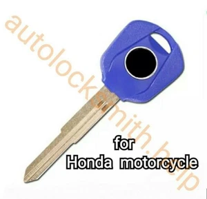 Honda mc03c CBR CBF CTX NC SW VFR VT VTX Hornet Motorcycle Key no chip blue - Picture 1 of 1