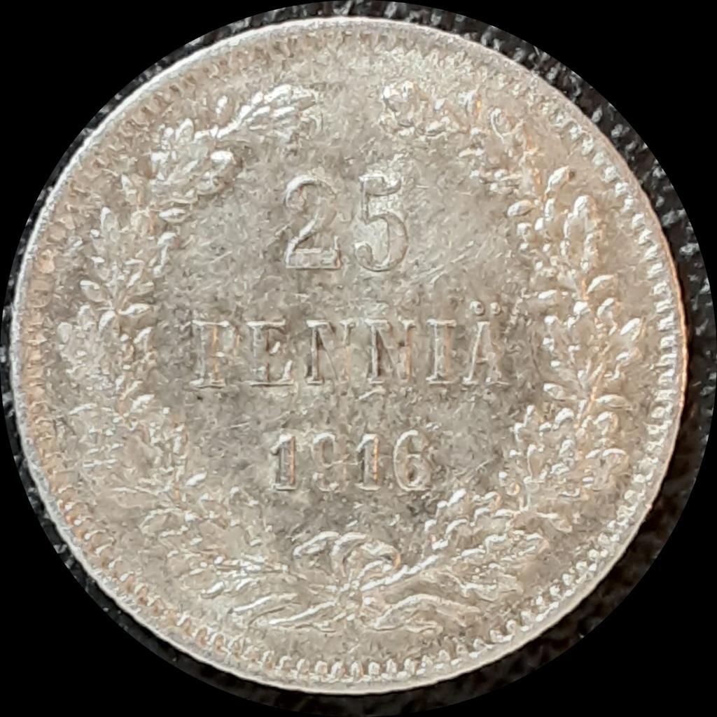 フィンランド　25ペンニ　1917 【NGC MS65】　世界コイン Finland 25 Penniä KM 6.2 Prices & Values | NGC