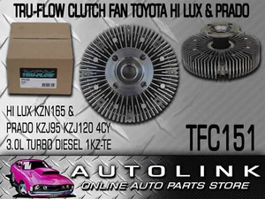 TRUFLOW TFC151 CLUTCH FAN FOR TOYOTA PRADO KZJ 1KZFE 4CY 3.0L TURBO DIEASEL - Picture 1 of 11