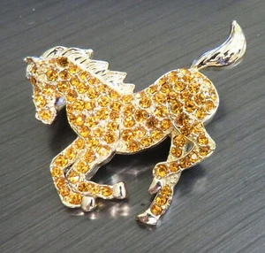 FAB DESIGNER UNSIGNIERTE PFERD BROSCHE PFERD PIN PLUS ANHÄNGER - Bild 1 von 9
