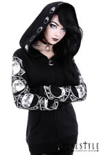 Restyle Lunar Moon Phases Oversized Hood Punk Goth Rocker Adult Womens Hoodie