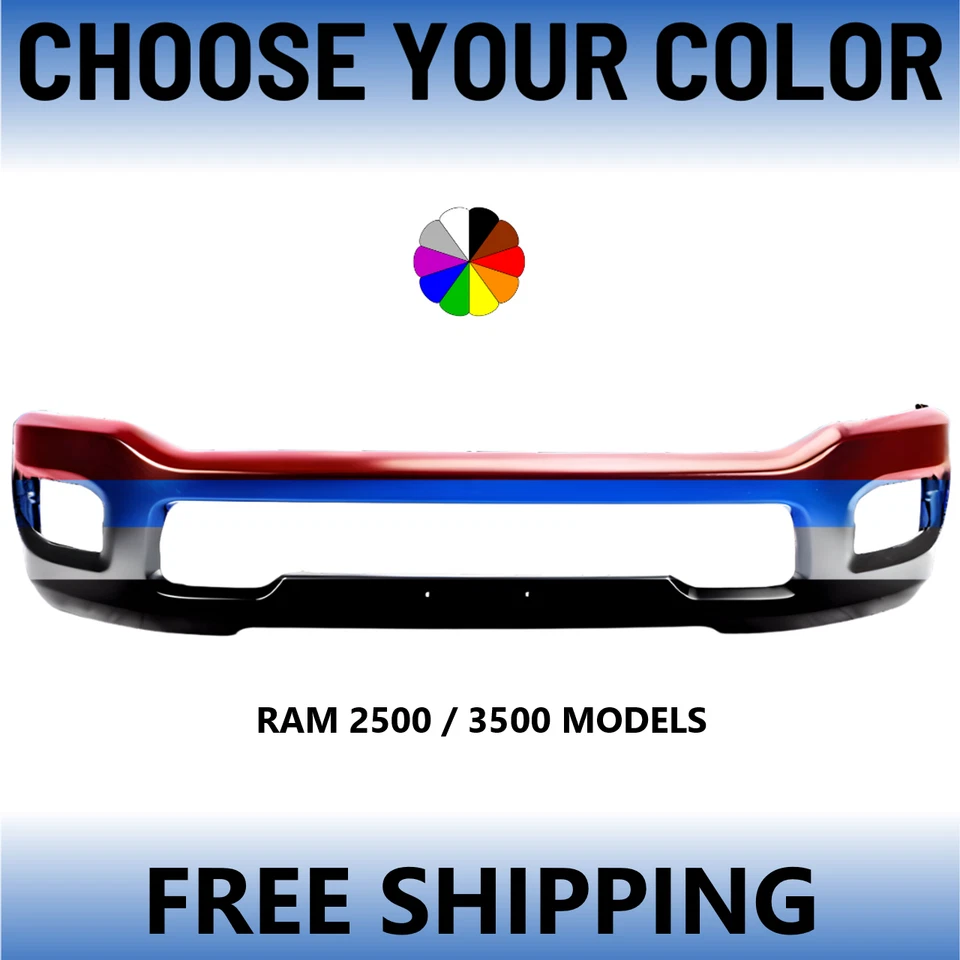 NUEVO Elige tu parachoques delantero pintado de color para Ram 2500/3500 2019-2024 Foto 1 de 4