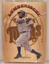 1995 Leaf Limited LUMBERJACKS #7 Kirby Puckett HOF RARE REAL WOOD INSERT /5000