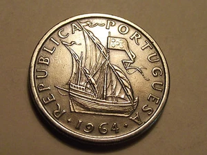 #1141 Portugal: 5 Escudos 1964 BU - Picture 1 of 4