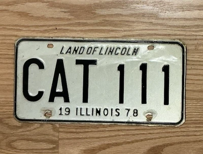1978 ILLINOIS Lic Plate - CAT-111 - Image 1 of 2