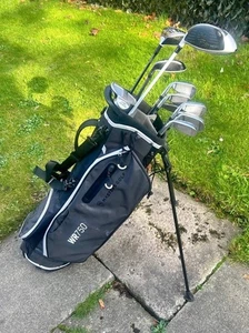 Mens TaylorMade Full Golf Clubs Set + Odyssey Putter + Masters Golf Stand Bag - Picture 1 of 10