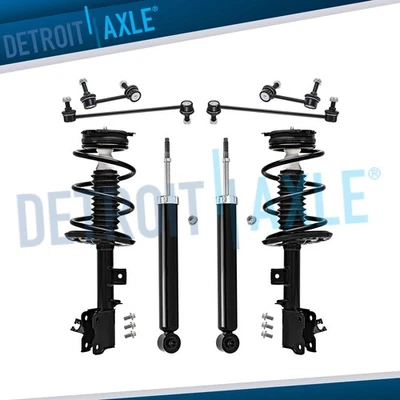AWD Front Struts w/ Spring Rear Shocks Sway Bars for 2009 - 2014 Nissan Murano - Image 1 of 4