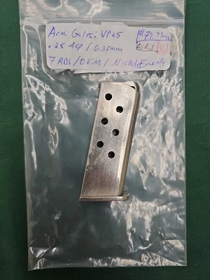 Armi Galesi Brecia VP Vest Pocket Magazine 🇮🇹 .25 ACP 7 rd Factory Original 25 - Image 1 of 4