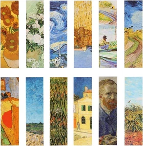 30PCS Paper Bookmarks Set for Book Lovers Oil Painting Design - Picture 1 of 5