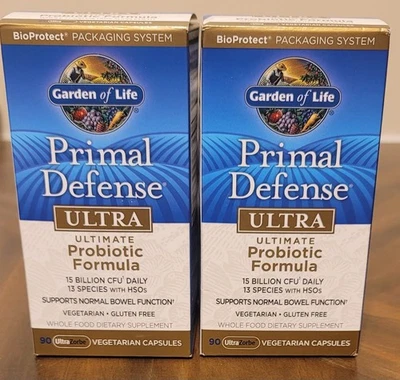 Garden of Life Primal Defense Fórmula Ultra Probiótica Cápsulas Vegetarianas 9/26 Foto 1 de 2