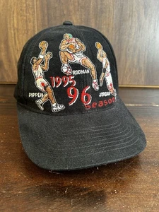 De colección Chicago Bulls 1995-96 Temporada Michael Jordan Pippen Rodman Snapback Sombrero NBA - Imagen 1 de 9