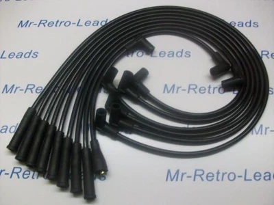 BLACK 8MM PERFORMANCE IGNITION LEADS MOPAR CHEVROLET BIG BLOCK HEI QUALITY LEADS - Image 1 of 4