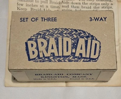 Vintage Braid-Aid Rug Braiding Braid Klamp with Original Box Made in USA - Image 1 of 4
