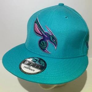 New Era 9Fifty Charlotte Hornets Snapback Sea Green Classic Wool - Picture 1 of 8