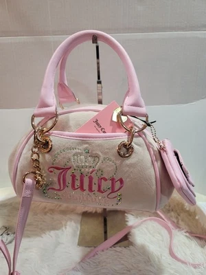 Cartera Juicy Couture Dreamy Juicy piedra arenisca/corona rosa tenue exclusiva nueva  Foto 1 de 4