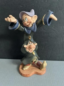 Disney WDCC 1999 Snow White "Dancing Partners" Dopey & Sneezy ..(No box ) - Picture 1 of 8