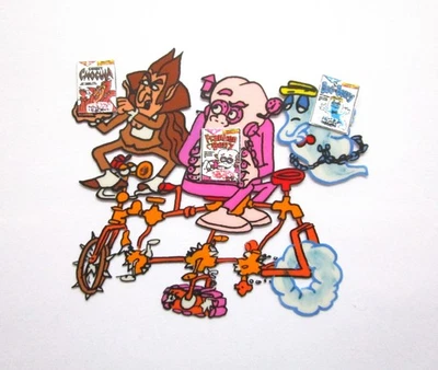 COUNT CHOCULA CEREAL COMMERCIAL ORIGINAL PRODUCTION DRAWING CEL monsters bicycle - Image 1 of 4