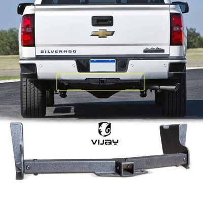 Trailer Hitch Receiver Rear Bumper For GMC Sierra Chevy Silverado 1500 2014-2018 - Image 1 of 4