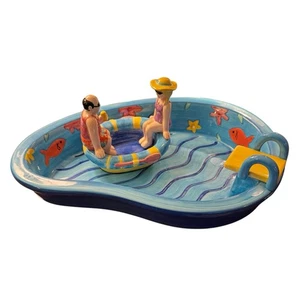 Vintage Summer Stock Schwimmbad Chip und Dip Set Servierschale Keramik - Bild 1 von 9