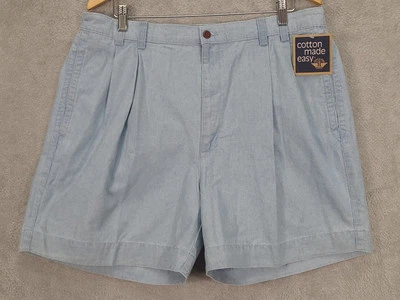 Pantalones Cortos Dockers Plisados Vintage Años 90 Para Hombre Talla 40 Azul Cintura Elástica Nuevo Defecto Foto 1 de 4