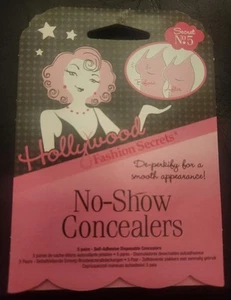 Hollywood Fashion Secrets - No-Show Concealers - 5 Pairs - Bra Accessories - Picture 1 of 2