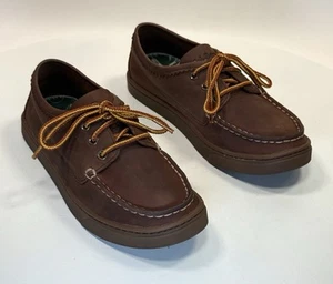 LL Bean Schnür-Bootsschuhe aus Leder – Damengröße 6 – braun - Bild 1 von 13