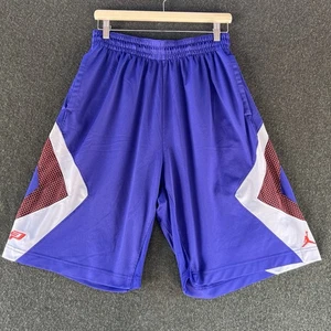 Jordan CP3 Shorts Purple/Blue White Dri-Fit Basketball Athletic Chris Paul NBA - Picture 1 of 9