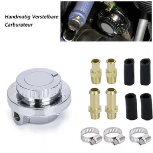 Kit regulador de presión de combustible ajustable universal de 1-6 PSI para motor de carburador { - Imagen 1 de 10