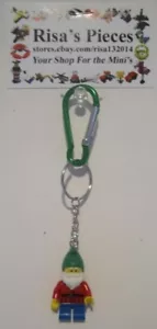 LEGO Mini-Figure Carabiner Keychain - Gnome (1 Keychain) - Picture 1 of 2