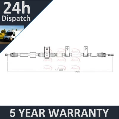 Cable de freno trasero derecho para Chrysler Grand Voyager 2.8 CRD Purevue Foto 1 de 2