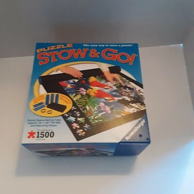 Nuevo Ravensburger Puzzle Stow & Go Sistema de Almacenamiento Estera Enrollable 46"x26" 1500 Piezas Foto 1 de 4