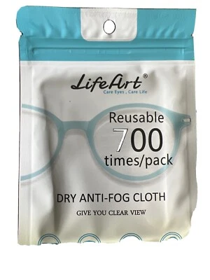 LifeArt Anti Fog Cloth for Eyeglasses, Microfiber Cleaning Cloth for Screen, ...