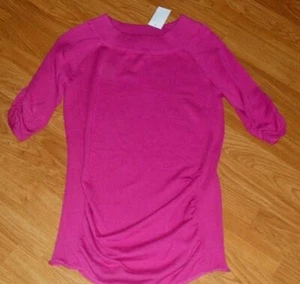 ***ONE A SUÉTER TOP CAMISA TALLA S FUCSIA ELÁSTICO JERSEY LIGERO NUEVO CON ETIQUETAS - Imagen 1 de 1
