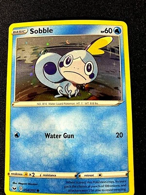 POKEMON SOBBLE 054/202 COSMOS HOLO NM/MT + SWORD & SHIELD 2020 L196&198 - Image 1 of 2