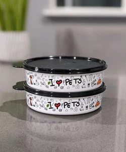 Tupperware I Love Pets Big Wonders Bowl 500 ML Set Of 2 NIP. - Picture 1 of 5