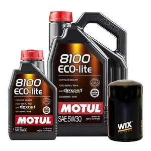 6L Motul 8100 ECO-LITE 5W30 Wix Filter Engine Motor Oil Change Kit API SP-RC - Picture 1 of 1