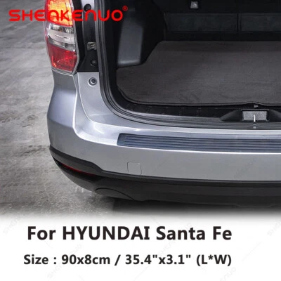 FOR HYUNDAI Santa Fe 2017 2018 Rear Bumper Protector Gard Trim Cover US Stock - Image 1 of 4