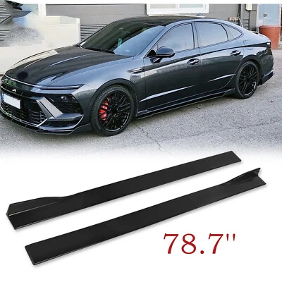 78.7'' Side Skirt Splitter Lip Rear Diffuser Splitter Corner For Hyundai Sonata - Image 1 of 4