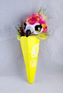 Coco Suprise Kegel Fliss Flamingo Plüsch Neon Pink & Gelb - Bild 1 von 2