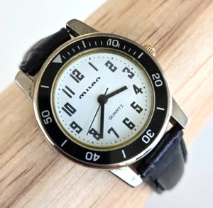 Orologio da polso donna vintage Milano 012 MZ Berger quarzo nuova batteria cinturino nero - Foto 1 di 11