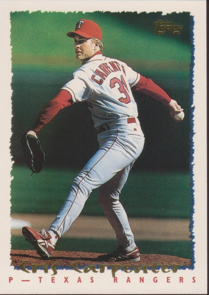 1995 Topps #99 Cris Carpenter Texas Rangers Baseball Card - Image 1 of 1