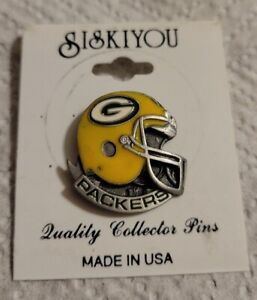 Siskiyou Green Bay Packers Team Enamel Pin NFL Licensed Football Helmet Pin